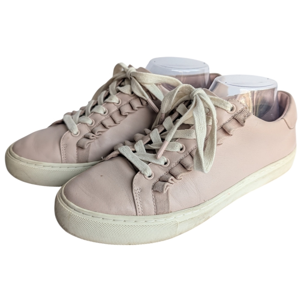 Tory Sport Pink Ruffle Fashion Sneakers Size 9